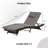 Outdoor Wicker Long Reclining Chair Set Of 2 , Wicker Reclining Lounge Chair Lawn Sunbathing Chairs Recliner Up To 150°  Beach Poolside Garden-1878417868