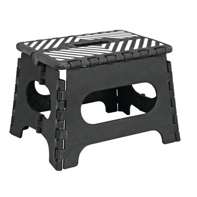 1 - Step Plastic Lightweight Folding Step Stool