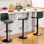 Tabouret de bar rotatif à hauteur réglable avec structure en métal-186712869-186712871