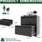 Black 2 Drawer Lateral Filing Cabinet, Cold - Rolled Steel Construction, Quiet Slide Rails, Adjustable Hanging Bar, Large Space For Letter/A4/F4 Folders, Lockable Drawers Cabinet Home Office,-1831828372
