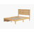 White Oak Rubber Wood Waterloo Bed With Rattan Headboard, Two Storage Drawers, Reinforced Support Slats, And Stability Feet-305591730-305591728
