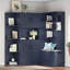 Armoire d'arbre de couloir multifonctionnelle gauche-droite avec rangement et 4 crochets pour le salon et le couloir-149069747
