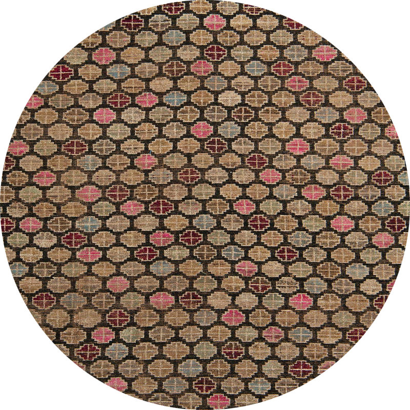 Ante Abstract Indoor Rug, Round 3'