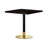 Square Modern Dinning Table 31.5 Inches Bistro Table Tulip Table With Faux Marble Top,Easy Assemble,Sturdy Metal Frame Diameter-754255076