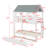 Twin Size House Bunk Bed With Trundle