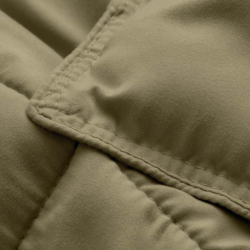 Ensemble d'édredon ultra-doux toutes saisons, Édredon pour très grand lit + 2 très grandes ta, Olive