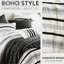 Édredon à rayures et courtepointe - double / grand, microfibre, literie de charme polyvalente pour lit double / grand, chic, ajoute une touche de classe à-124576482