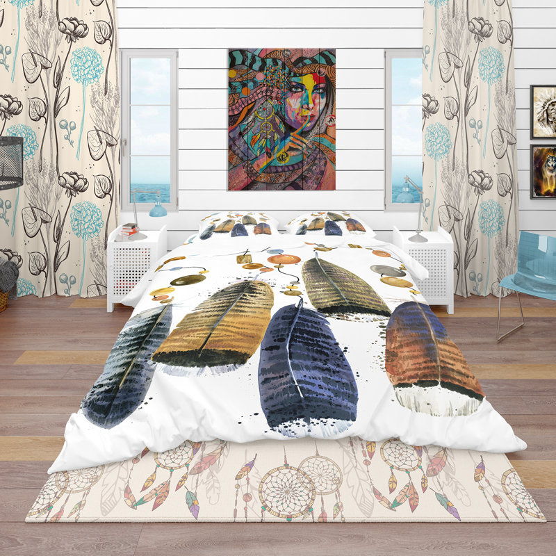 Ensemble de housse de couette sud-ouest, Housse de couette double / grand et 2 taies