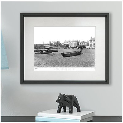 Seaton, Beach And Castle 1898 by Francis Frith - Single Picture Frame Print