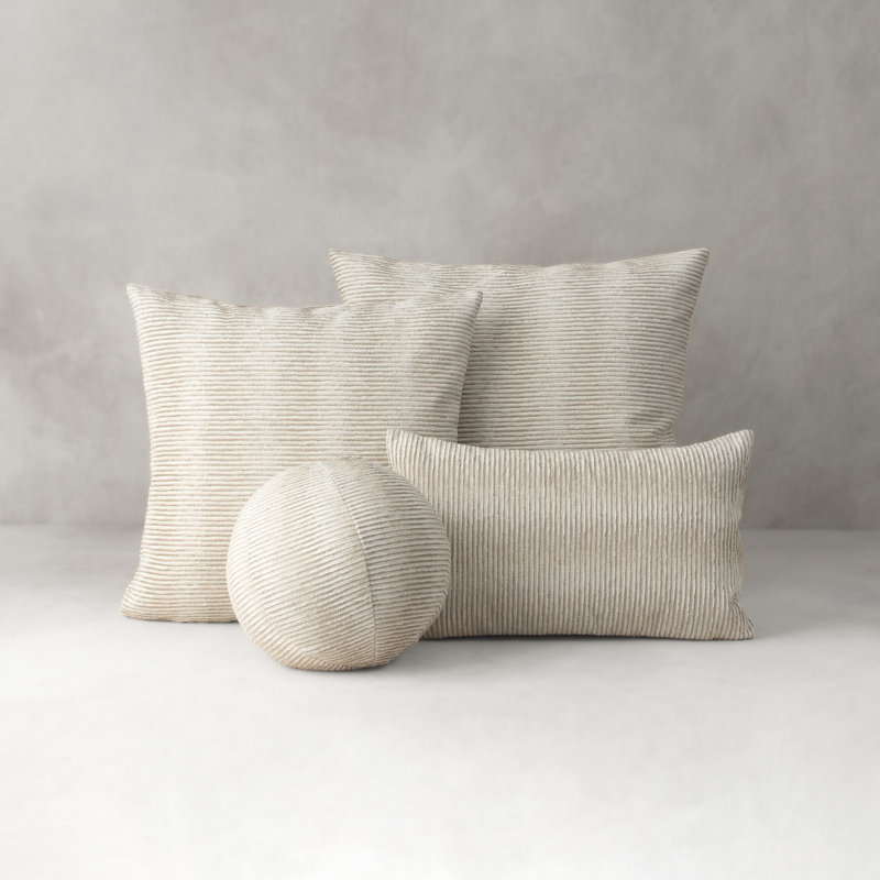 Progress Square Indoor/Outdoor Pillow Cover & Insert, Sand, Square 20"