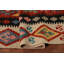 Tapis géométrique en laine réversible 8 x 11