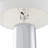 York 29.5" Tall Table Lamp with Fabric Shade in Polished Nickel/White-417293386