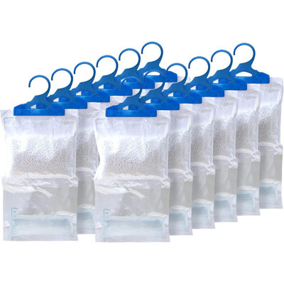 Rebrilliant Pack Of 12 Hanging Interior Wardrobe Dehumidifier Ideal To Stop Damp, Mould Mildew And Condensation