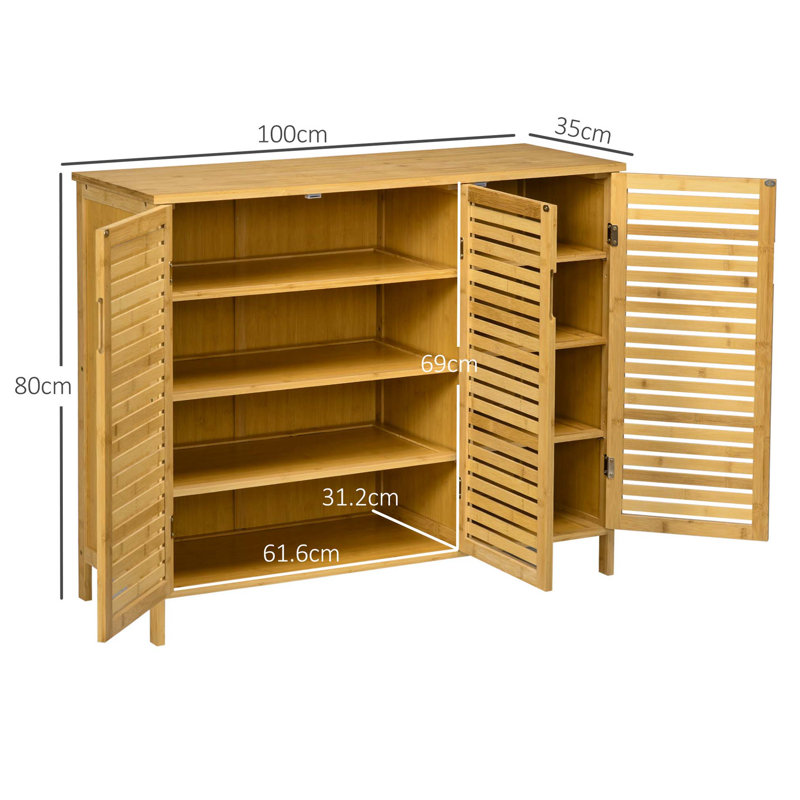 16 Pair Shoe Storage Cabinet