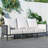 Hudson Aluminum Patio Sofa With Cushions