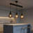 Adjustable Height Sphere Trio Linear Pendant Light-655080946