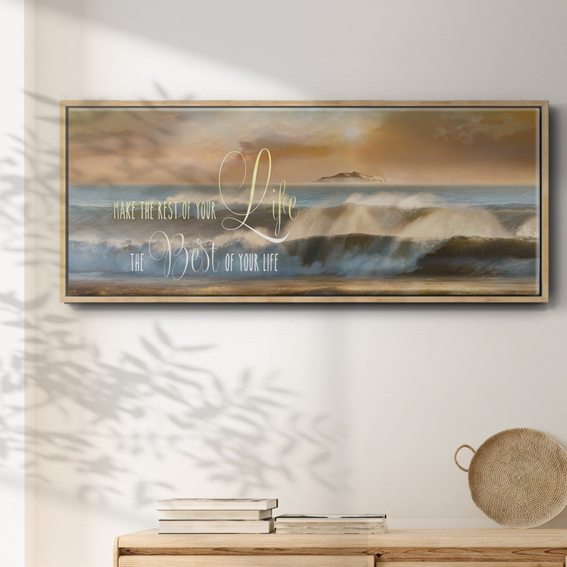 Best of Your Life - toile encadrée, H 20 po x l 50 po