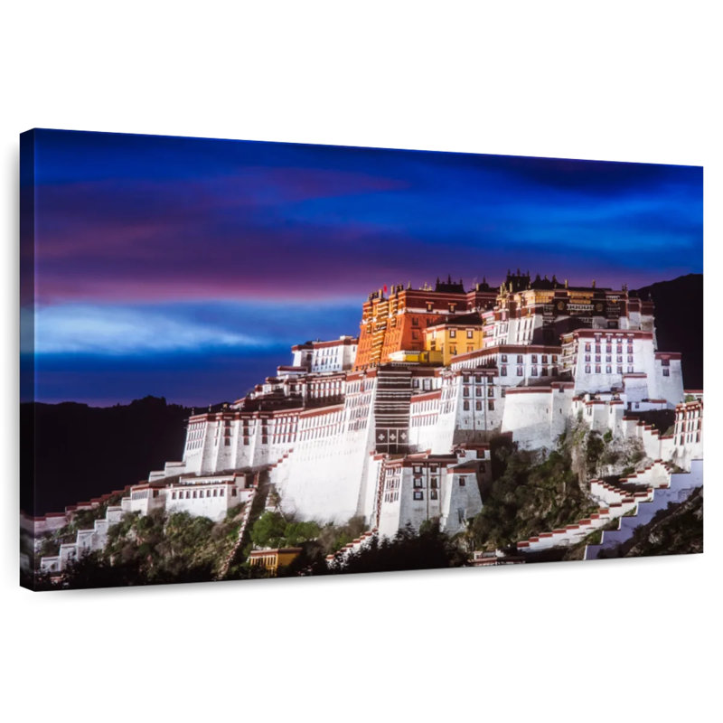 Adella Potala Palace Before Dark, 34" H x 51" W