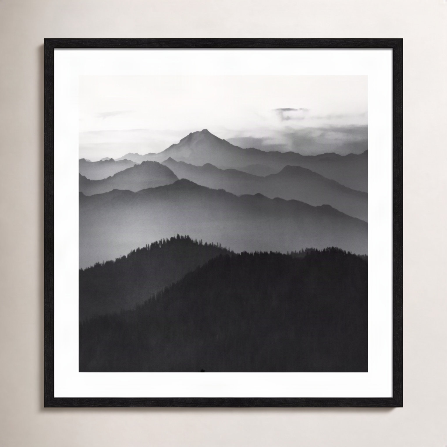 Cascades by Danita Delimont, 27.5" H x 27.5" W x 0.75" D, Black Framed