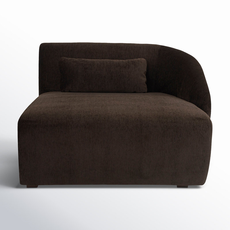 AMELIA RIGHT ARM FACING CHAISE ESPRESSO, Charcoal Brown