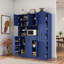 Garde-manger autoportant avec armoire latérale, tablettes de porte et tiroir-881637469