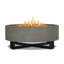 Idledale 40" Round Concrete Propane Outdoor Fire Pit by Real Flame