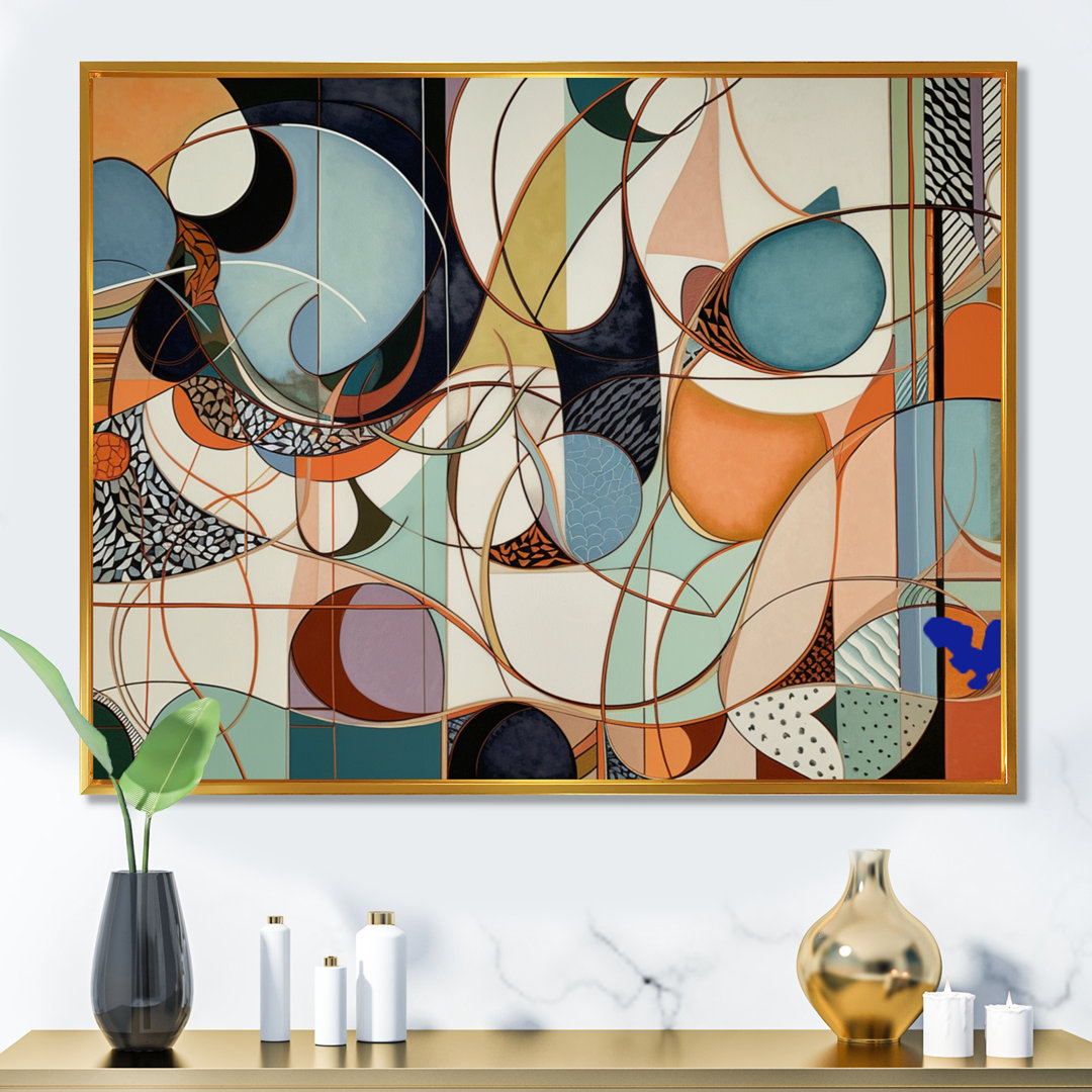 Pastel Color Boho Artwork II - Abstract Minimalism Canvas Print Mercer41 Overall 