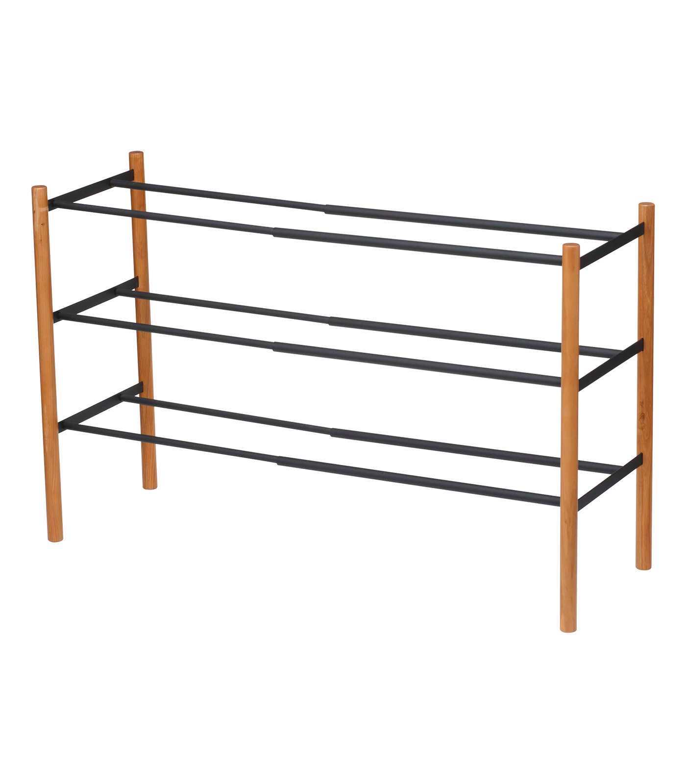 Yamazaki Home 3-Tier Shoe Rack, Black