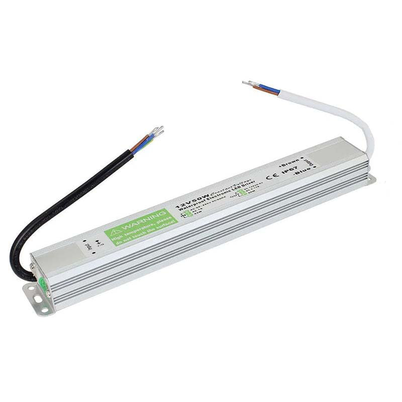 24V 1.85A 50W IP67 Waterproof Electronic LED Driver AC 90-250V Transformer Constant Voltage Power Supply LED Driver For Indoor Outdoor