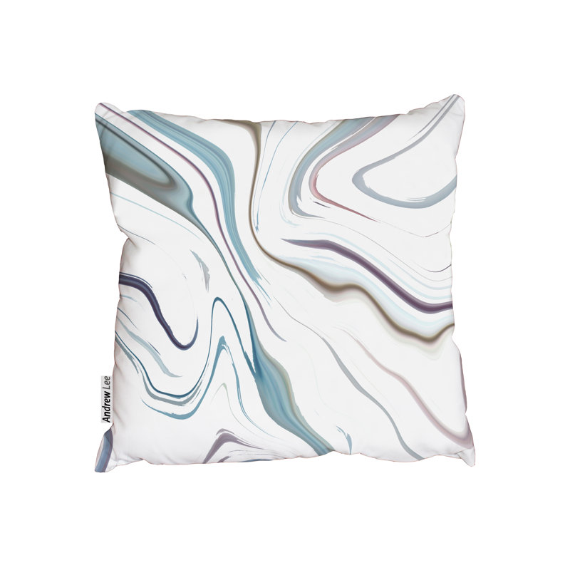Hibiscus Abstract Square Cushion, 45 x 45cm