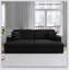 Canapé-lit modulaire surdimensionné avec causeuse et méridienne, revêtement en velours côtelé pour plus de confort et de style, conception convertible pour une utilisation polyvalente-235034425