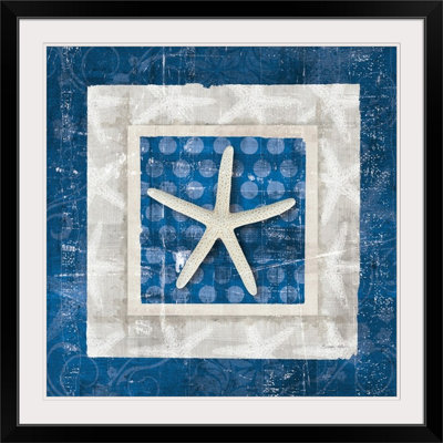 «Sea Shell IV on Blue», impression par Belinda Aldrich