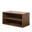 Armoire de rangement empilable - montée, 27,5 * 13,89 * 14,44 pouces, idéale pour l'organisation à la maison, les livres de magasin, les vêtements, les cadres, les souvenirs, l'abat-jour en noyer, le panneau de particules et la fixation