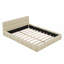 Grand lit plateforme tapissier avec tissu épais-631680294