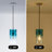 1-Light Pendant Light with Cylindrical Glass Lampshade for Kitchen Island-1256179001