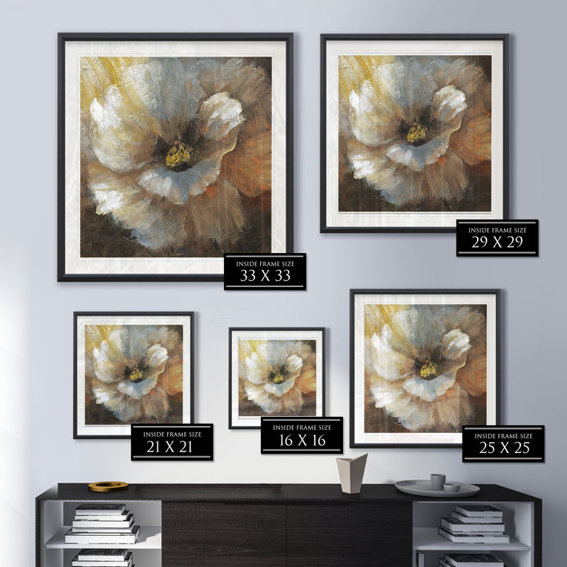 « fleuriing ii », impression encadrée, H 30,5 po x l 30,5 po x P 1,5 po