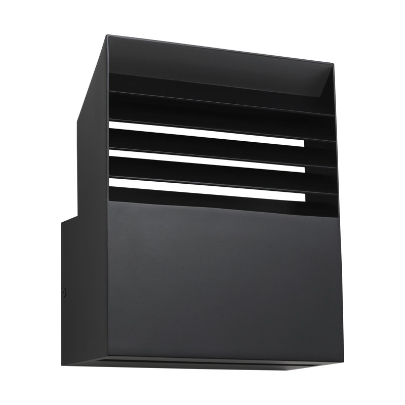 Lamel LED Outdoor Wall Lantern, 10.8" H x 4" W x 9" D