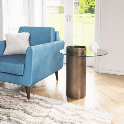 Table de bout Emi bronze antique