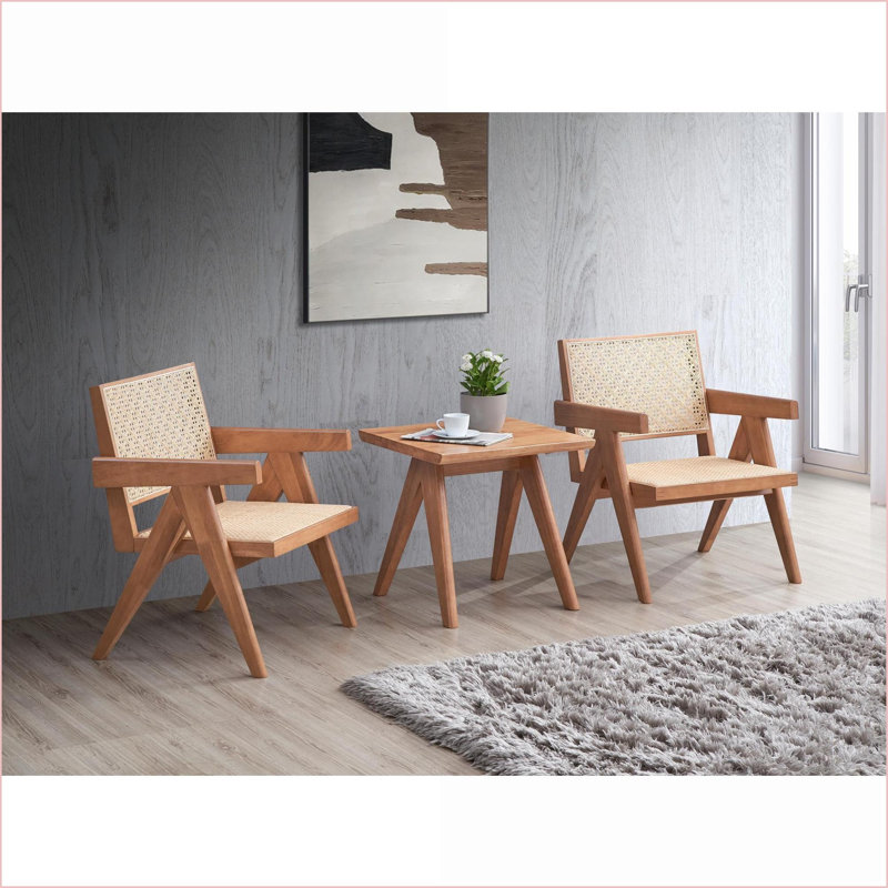 Table basse Mid-Century Modern Natural Finish