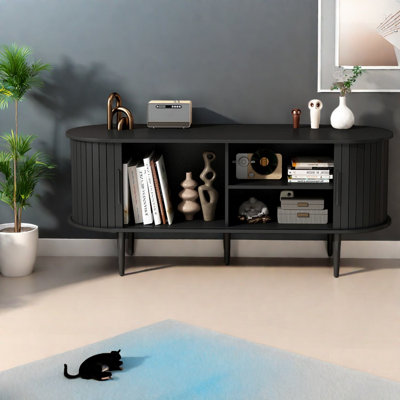 Spacious Storage Tv Stands & Entertainment Centers, Mdf Modern Home Console