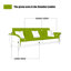 Causeuse coussin en cuir véritable Coffee-1316556898