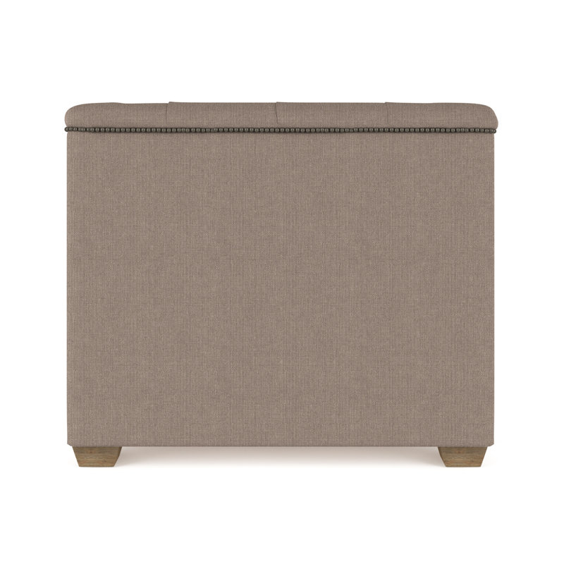 Fauteuil tuxedo Hudson, Ponce de lin Box Weave, Naturel