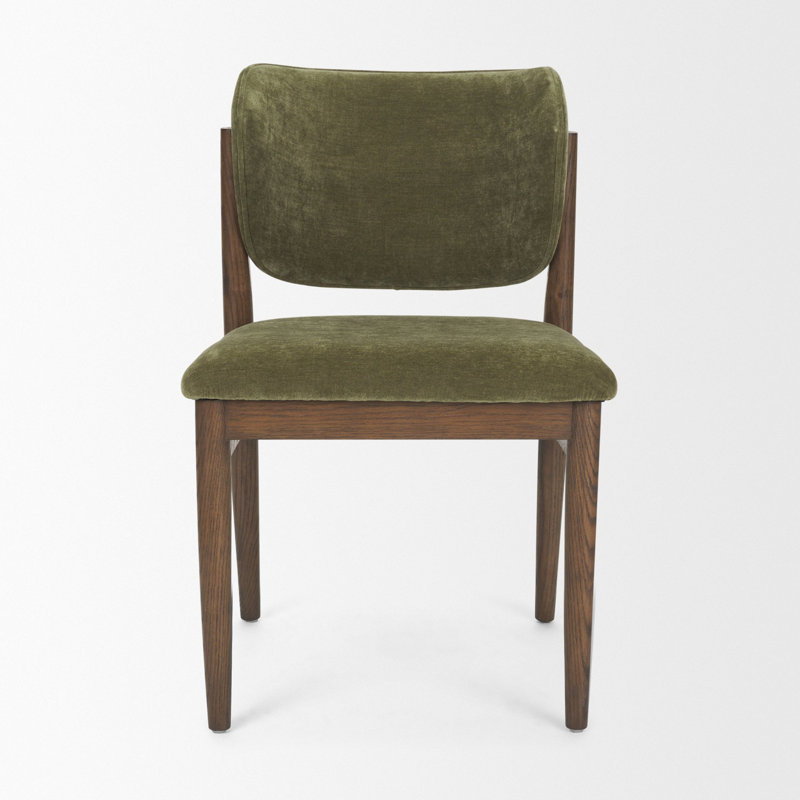 Chaise de salle à manger Cline, Brun, Vert