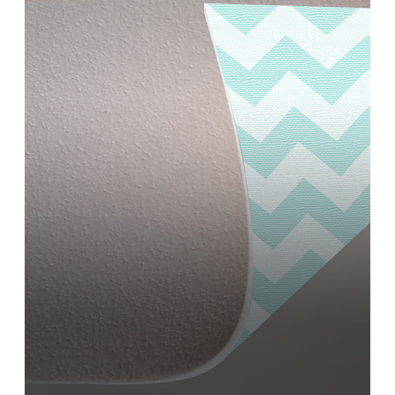 Rosalie Kitchen Mat, White/Green, Runner 66 x 250cm