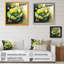 Fleur verte I - peinture sur toile-831768891-831768888