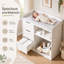 Commode à langer en bois blanc avec 3 tiroirs, table à langer pour chambre de bébé