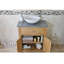 Deckert 750 mm Freestanding Single Vanity with Vessel Stone Basin-37305154-37341796