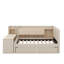 Twin Size Upholstered Daybed With Drawers, Shelves & Side Table-1031567314