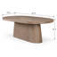 Ensemble de salle à manger Marielle 7 pièces avec table ovale et 6 chaises rembourrées - Cacao/Ivoire