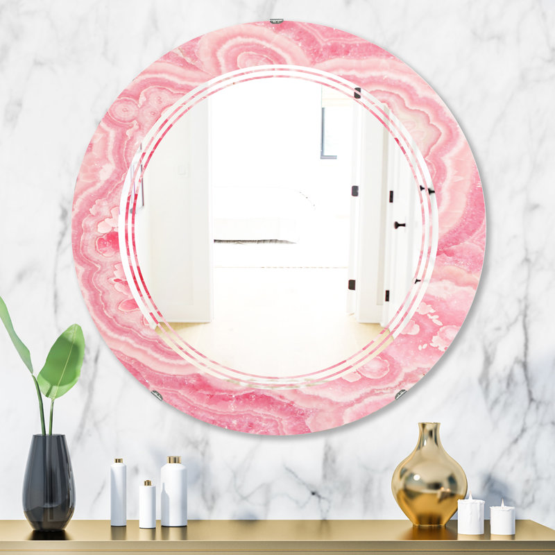 Miroir mural moderne sans cadre & c quartz, H 23,6 po x l 23,6 po